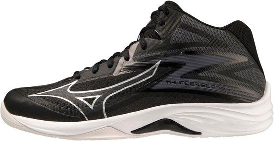Mizuno Thunder Blade Z Mid Indoorschoenen Senior Volleybal Unisex Zwart - Grijs - Wit