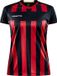 Craft Progress 2.0 Stripe Shirt Korte Mouw Dames - Zwart / Rood | Maat: XXL