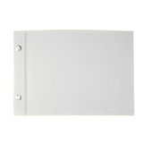 Album wit geschroefd, dwars DIN A5, 25 vellen, 190 g