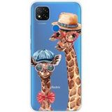 Xiaomi Redmi 9C Grappige Giraf Siliconen Hoesje
