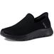 Skechers Heren GO WALK FLEX NO HANDS sportschoenen, Black Textile, 42 EU Breed