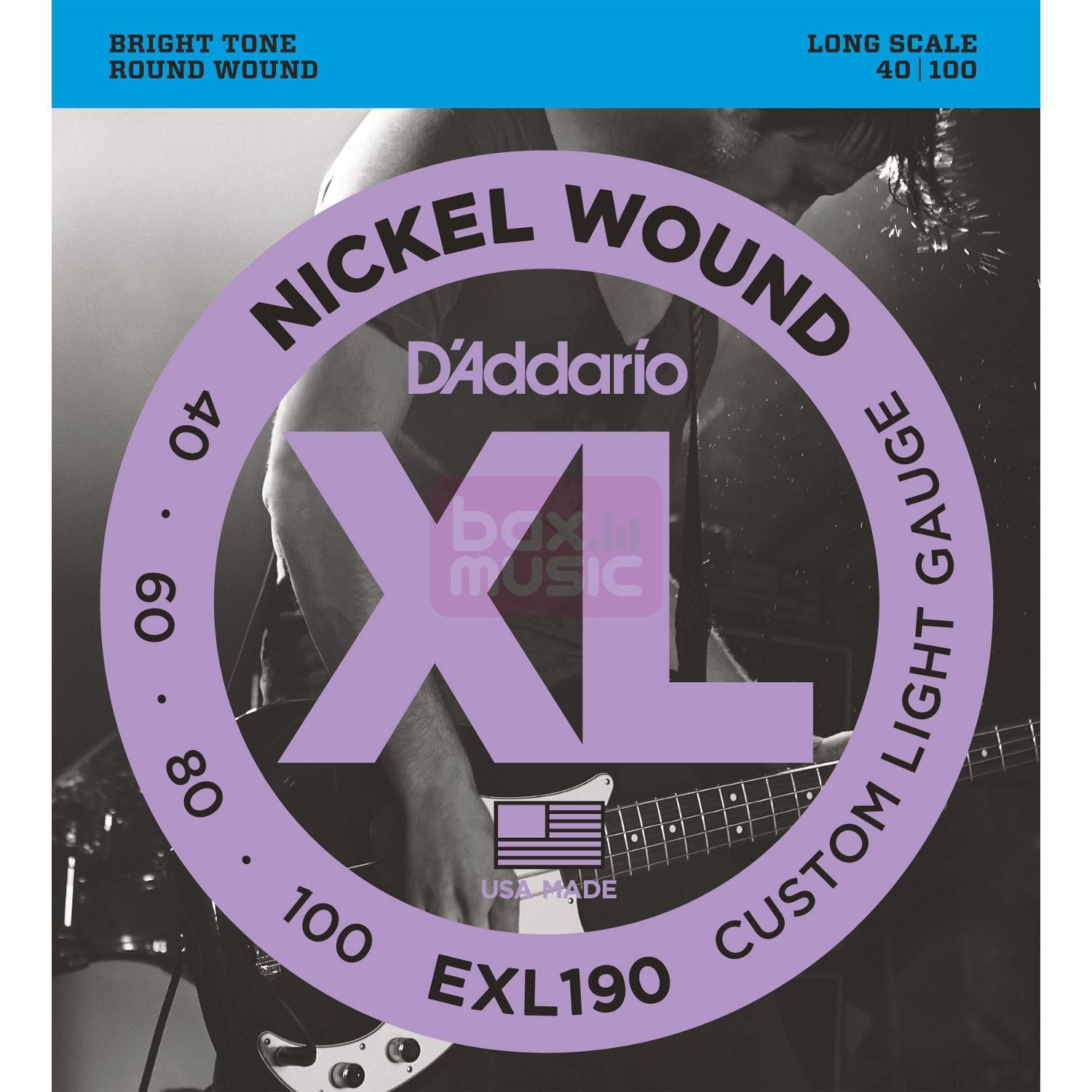 D'ADDARIO EXL190 snarenset voor elektrische basgitaar