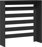 vidaXL Radiatorombouw 78x20x82 cm bewerkt hout zwart
