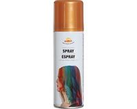 Folat Fiestas Guirca Carnaval verkleed haar verf/spray - goud - spuitbus - 125 ml