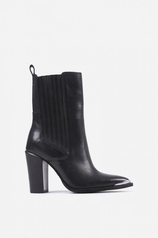 Bronx new-americana enkellaars zwart