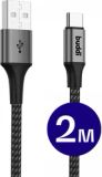 Buddi Flex | USB-A naar USB-C Kabel 12W Fast Charge 2M Zwart