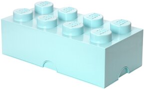 lego Design Collection Brick opbergbox 8 - lichtblauw