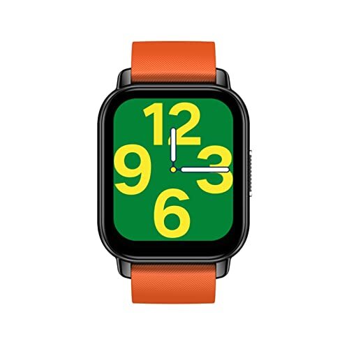 Calager Elektronische Horloge Comfortabele Ondersteuning APP Kleur Display Screen Bluetooth-compatible5.0 BT Calling Digitaal Horloge voor Oude Mannen Oranje