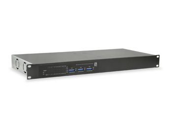 LevelOne FGP-2602W380 26-Port Fast Ethernet PoE Switch, 24 PoE Outputs, 2 x Gigabit SFP, 380W, Zwart
