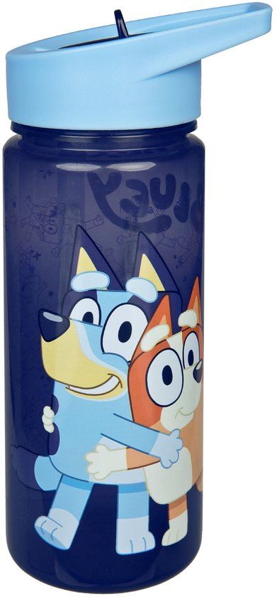 4KidsOnly Bluey Aero-drinkfles Blauw Kunststof 0.50 l