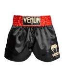 Venum Classic Muay Thai Shorts Zwart Rood Goud - XXL