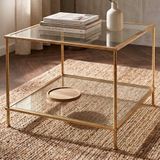 Haku Bijzettafel | 60 x 60 x 45 cm | Goud