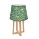 Homea 6LPE354 lamp, hout, 40 W, groen, diameter 28 cm, 45,3 cm