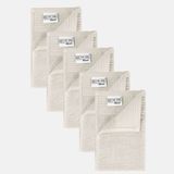 The One Towelling Gastendoek - 30x50 cm - 5 stuks - Hotelkwaliteit - 450 g/m² - 100% Gekamd katoen - Ivory