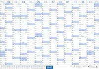 Mega-Posterplaner, Heye Mega-Posterplaner, blau 2027