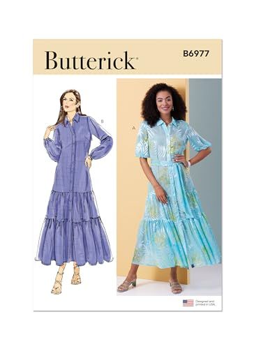 BUTTERICK B6977U5 Misses' Dress and Sash - U5 (Sizes 16-18-20-22-24)