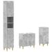 vidaXL - 3-delig - badkamerkast - set - DELFT - Betongrijs - Bewerkt - hout