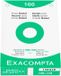 Exacompta 10x etui 100 steekkaarten bristol geruit 5x5 geperforeerd 100x150mm - Wit