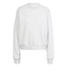 adidas dames Essentials Small Logo Feel Cozy Relaxed Fit Sweatshirt, light grey heather/white, XS