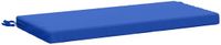 vidaXL Bankkussen SOEST 100% Polyester Koninklijk Blauw 80 x 40 x 5 cm
