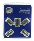 NC1152 Wheel Lock Nuts M12x1.25, Cone Seat, Total Length 32.5 mm, Wrench Width 19 mm / 21 mm