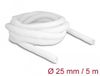 Delock Gevlochten slang zelfsluitend 5 m x 25 mm blanc