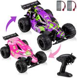 Overmax X-Clash Bestuurbare Auto - 20 km/h - 2 accu’s - Bereik 100m - 2 carrosserie’s - Offroad RC Auto - Buiten & Binnen - Meisjes en Jongens - Afstandsbestuurbare Auto voor Kinderen & Volwassenen