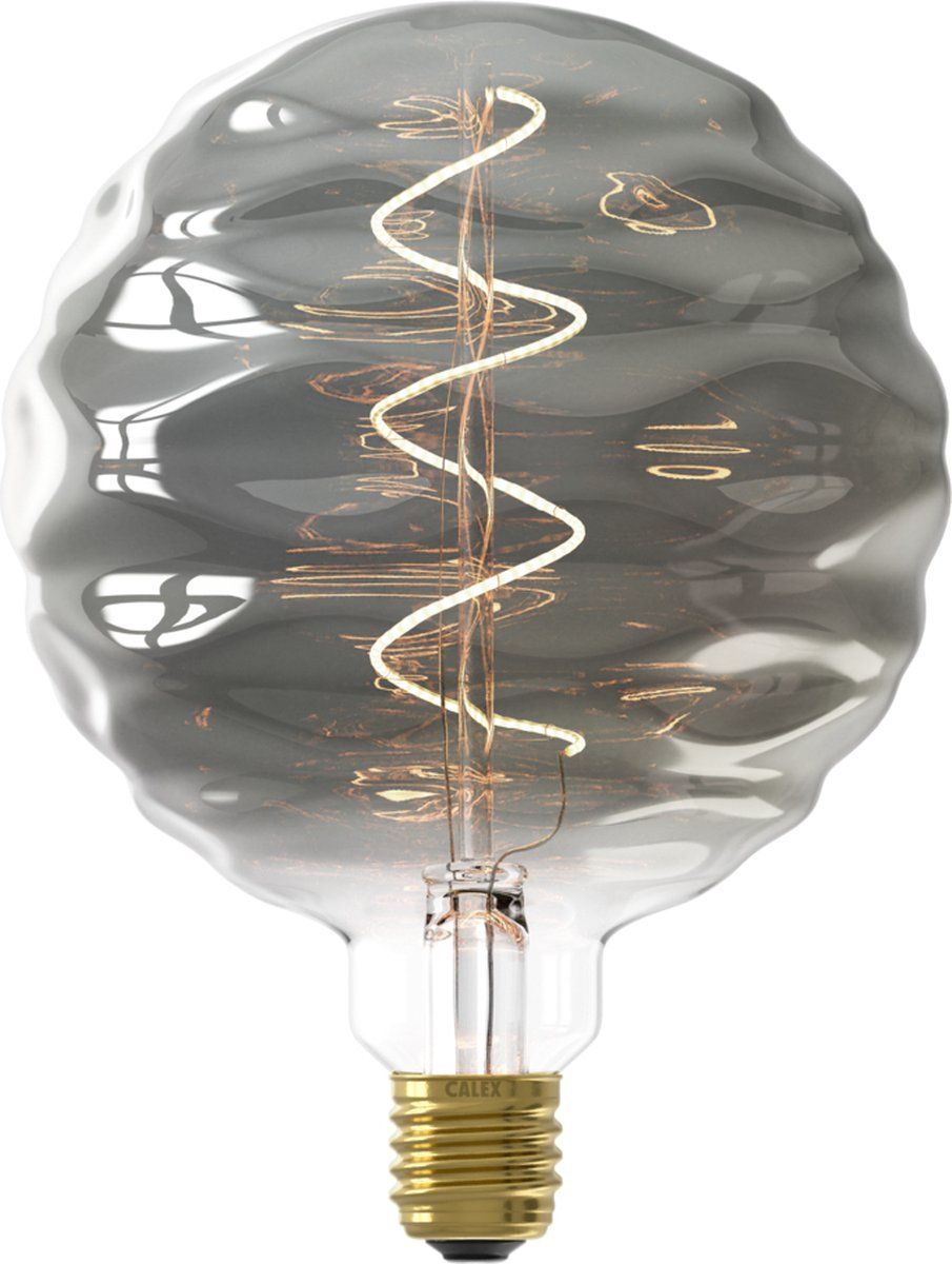 Calex Bilbao XXL Titanium - E27 LED Lamp - Filament - 4W - Dimbaar - Warm Wit Licht