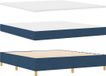 vidaXL Boxspringbed met matras en hoofdeinde, blauw, 180 x 200 cm, stof