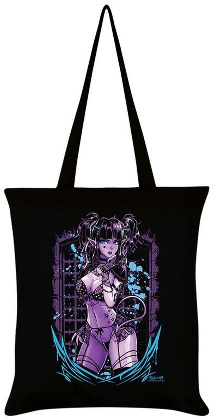 Requiem Collective Blair Unisex Linnen tas - zwart