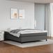Maison Exclusive - Sommier tapissier gris 160 x 200 cm en similicuir