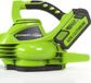GREENWORKS 40V bladblazer en bladzuiger - 2 x 2Ah accu's