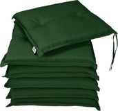 Detex Stoelkussens 6 stuks - Buiten Waterafstotend 43x39x5cm - Groen