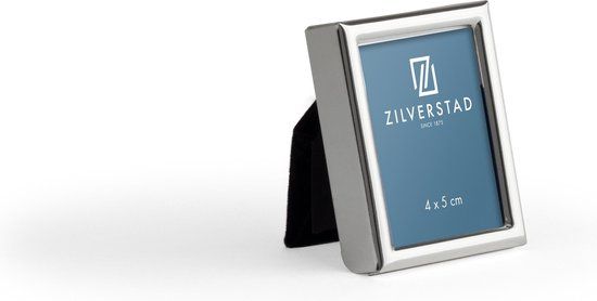 Zilverstad Fotolijst Mini 4x5 cm Metaal Portret - Zilver