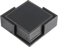 Marque non spécifiée Set de sous-verres en cuir : beaux sous-verres antidérapants et résistants à la chaleur ; sous-verres créatifs en PU pour tasses à thé