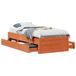 VidaXL Bedframe met Lades Grenenhout Wasbruin 90x200 cm