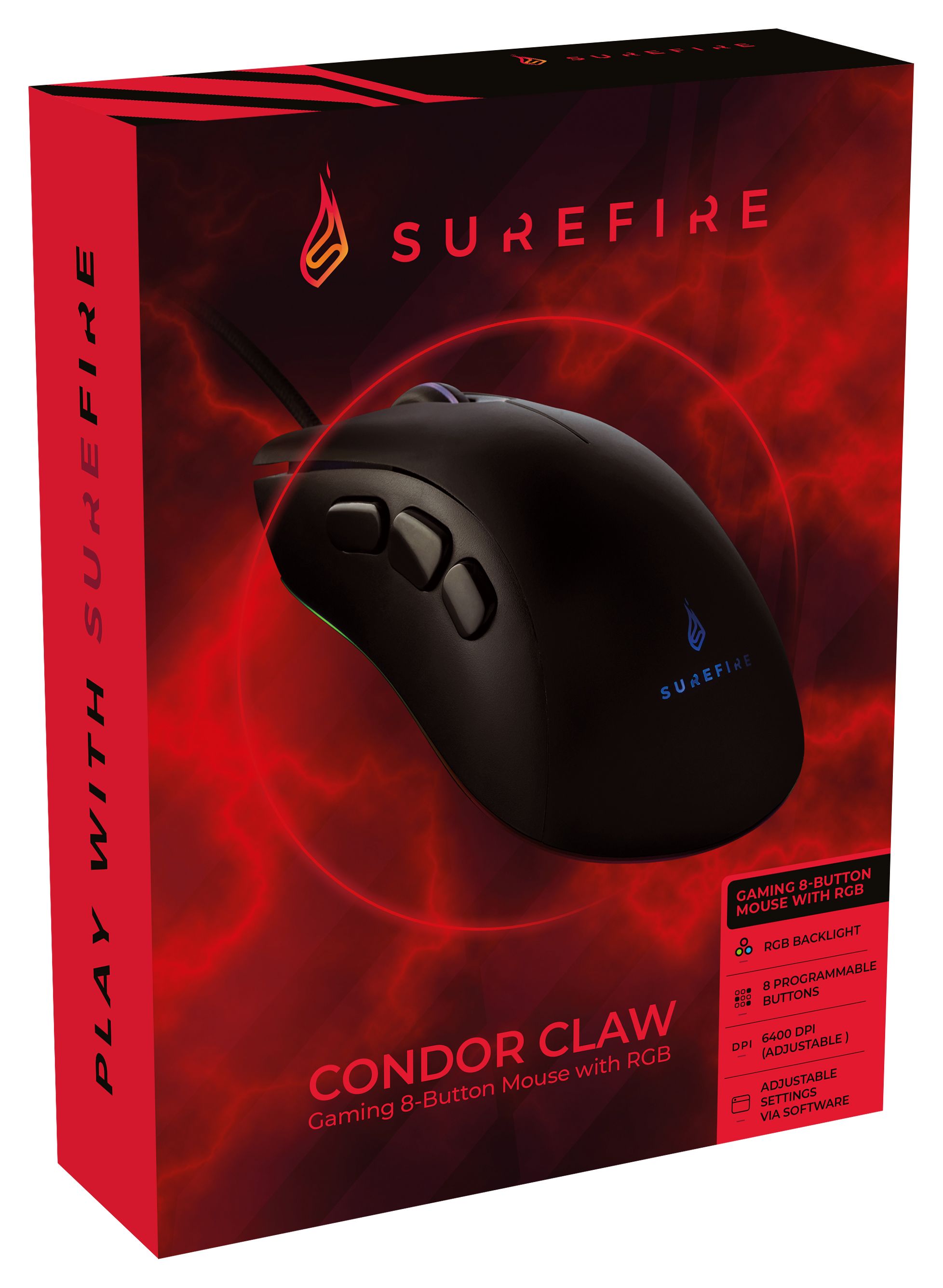 SUREFIRE Condor Claw - Muis - Zwart