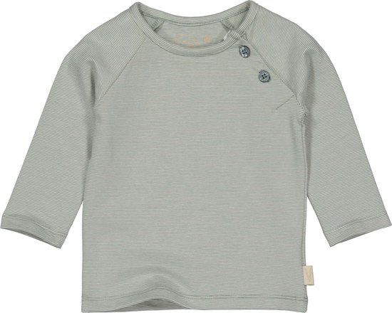 LEVV Baby Gestreepte Longsleeve - Katoen - Zachtgroen - Unisex - Maat 74