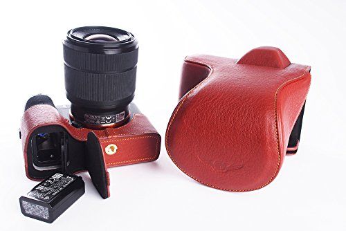 TP Handgemaakte Echt Lederen Full Camera Case Bag Cover Voor Sony A7 II A7R M2 A7S Mark II 28-70mm, FE 55mm/F1.8 En 35mm Lens Bottom Opening Versie Bruin Kleur