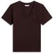 Tommy Hilfiger T-shirt femme Coton Manches courtes M Marron Automne/Hiver 2026