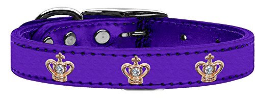 Mirage Pet Products Mirage Manhattan Hondenhalsband, Stenen, 12", Zwart