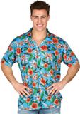 Finidi Blauw Hawaii shirt met print M/L