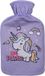 Unicorn Bouillotte - Avec Housse - Violet - 1 Litre