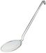 Pentole Agnelli Schuimlepel van roestvrij staal met vertind draadvlechtwerk 18 cm zilver/zwart