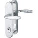 New Veiligheidsdeurklinkset NEW YORK-op bord PZ88/2, deurdikte 67-72, met kerntrekbescherming, zilver