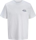 JACK&JONES JJBRANDON TEE SS CREW NECK Heren T-shirts M Katoen Regular Fit Ronde hals Korte mouw Print Casual Bright White