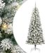 vidaXL Kunstmatige Inklapbare Kerstboom 300 LED's Groen en Wit 240 cm