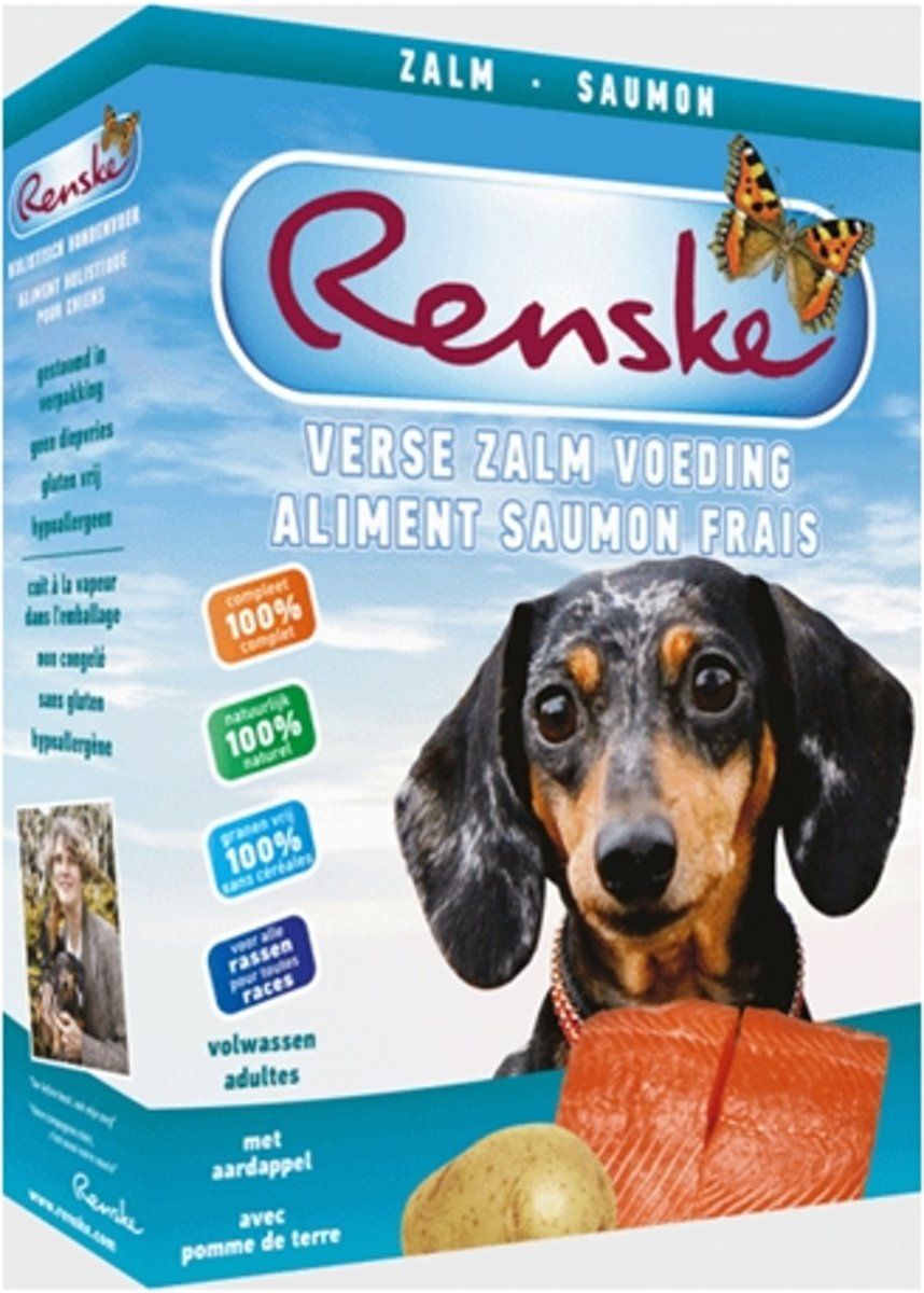 RENSKE vers vlees zalm graanvrij hondenvoer 395 gr