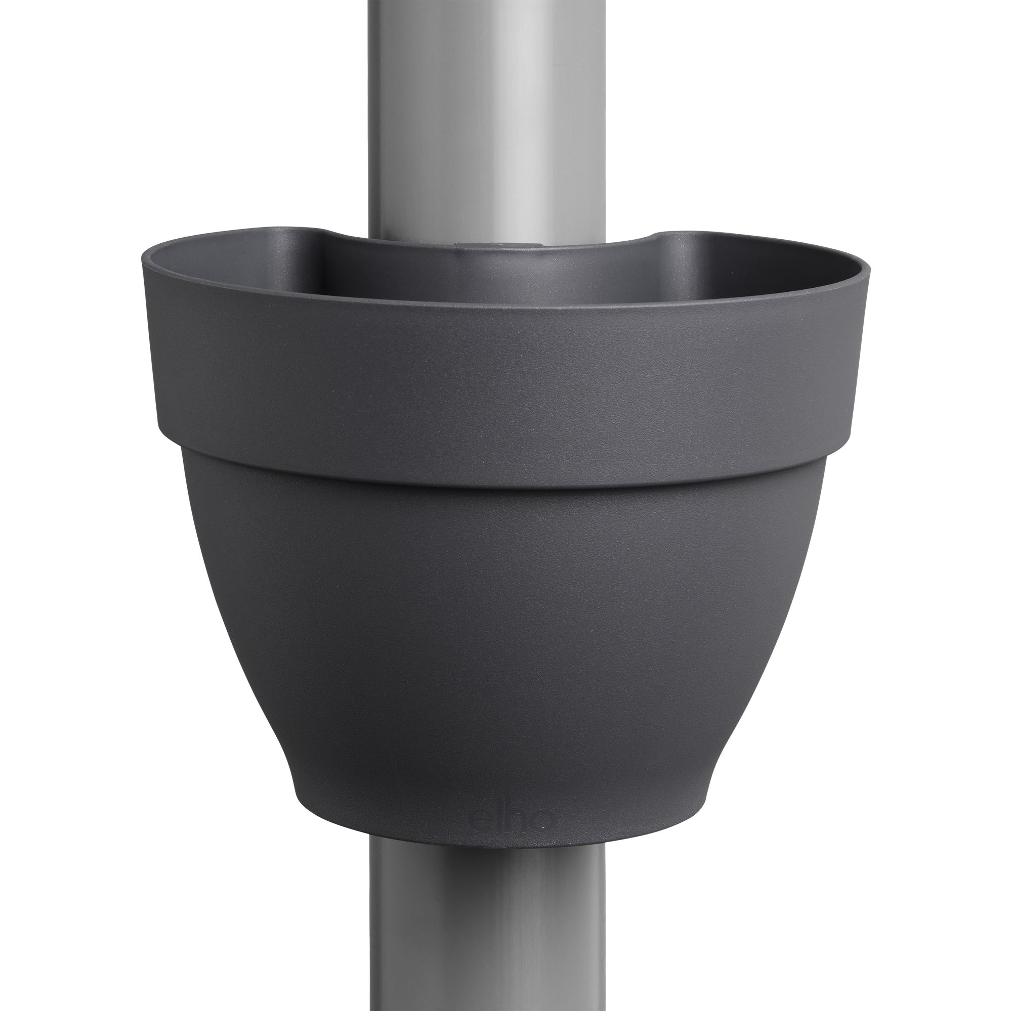 Elho Vibia Campana Regenpijpbakje 40 - Bloempot voor Buiten - Ø 21,6 x H 16,3 - Zwart