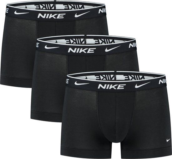 Nike Everyday Boxershorts Heren (3-Pack) - Maat XL - Zwart/Wit